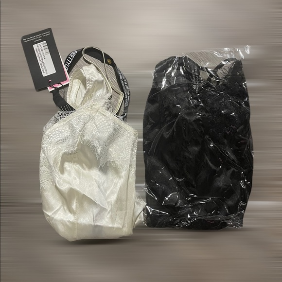 Two Pretty Little Things Lace Trim Thong Bodysuits - Picture 8 of 8